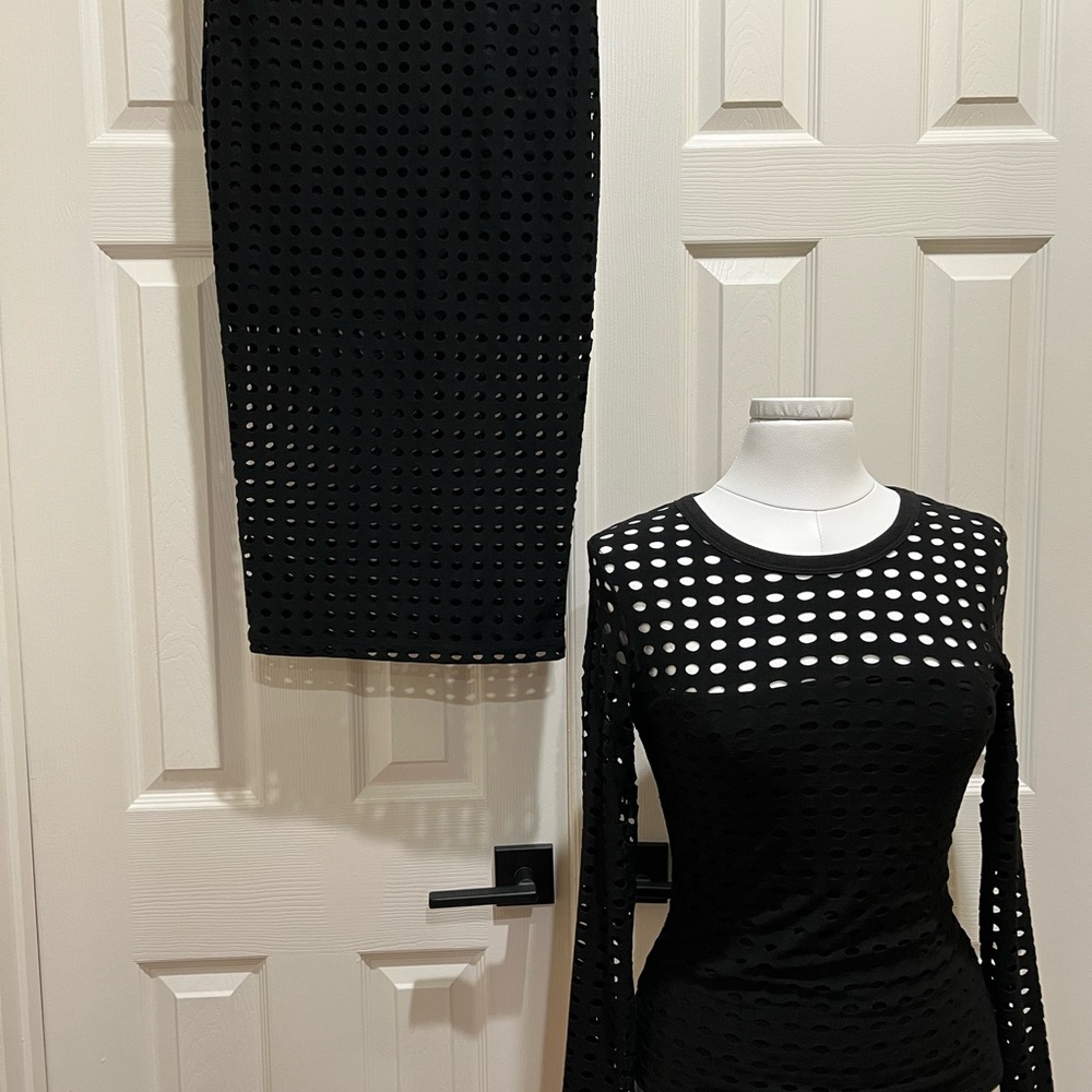 T By Alexander Wang Honeycomb Knit Set